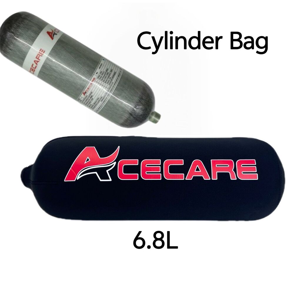 ACECARE 6.8L Scuba Diving Tank Protective Case Cover Waterproof No Bottle